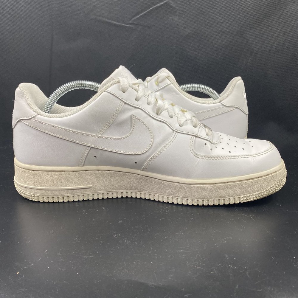 Nike Air Force 1 AF1 Leather Sneaker 31822-111 White Shoes Men Sz 10 - Picture 3 of 9